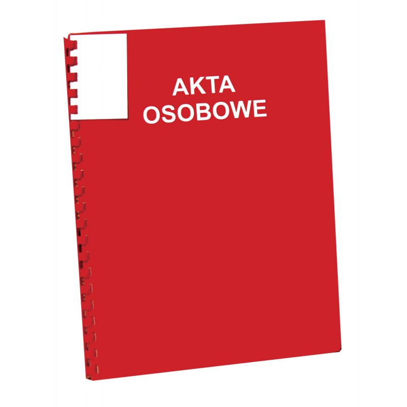 Teczka do akt osobowych z bindą zewnętrzną Konfex T02 czerwona